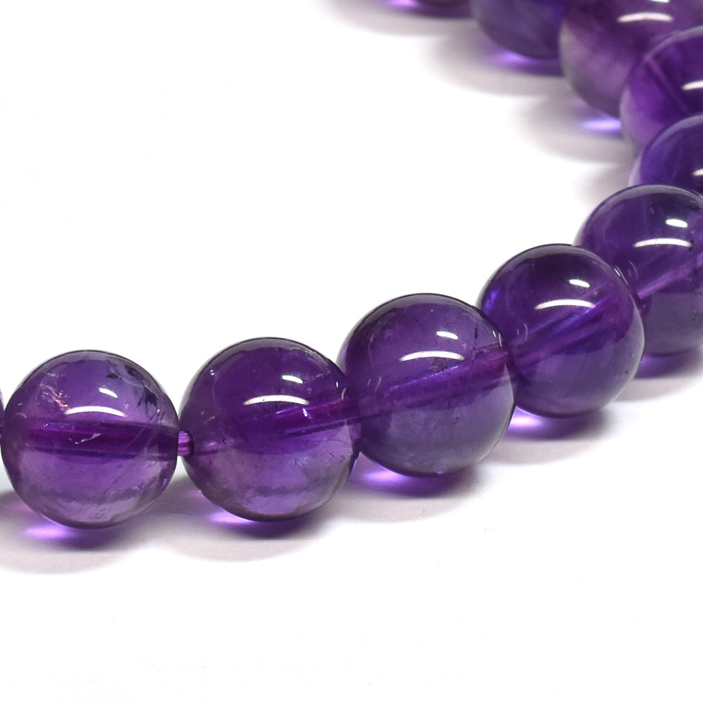 ウルグアイ産アメジスト ブレスレット 8mm #SA082