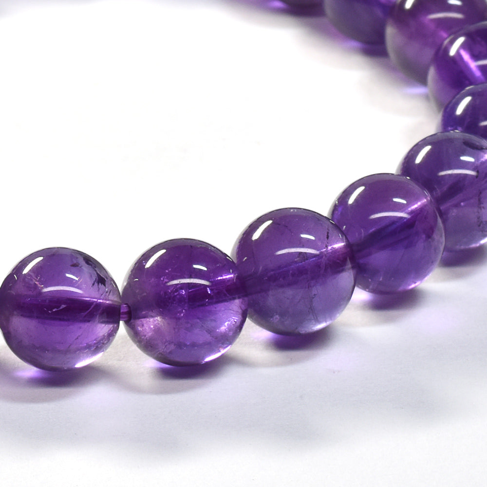 ウルグアイ産アメジスト ブレスレット 8mm #SA082