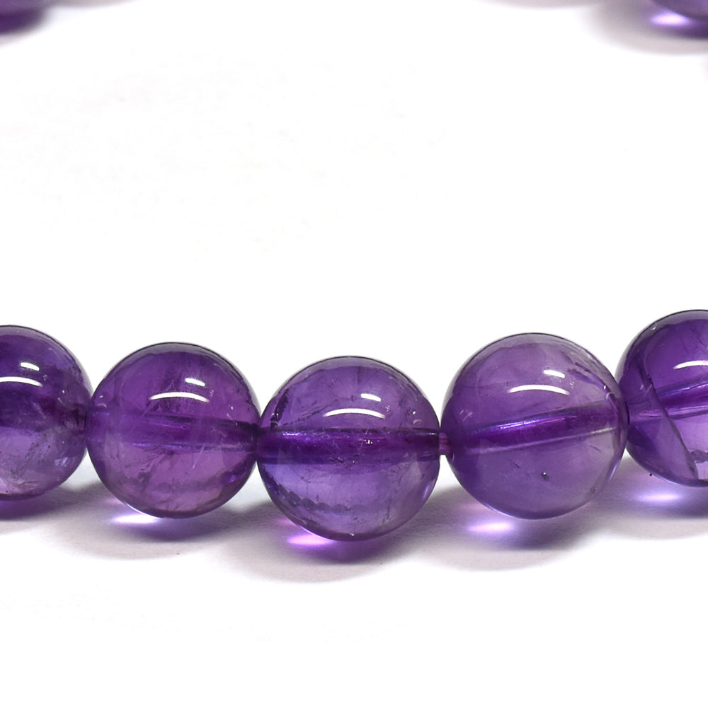 ウルグアイ産アメジスト ブレスレット 8mm #SA083