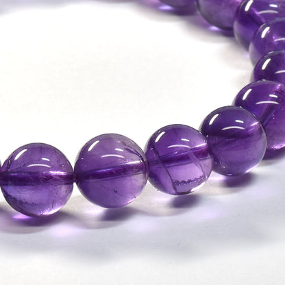 ウルグアイ産アメジスト ブレスレット 8mm #SA083