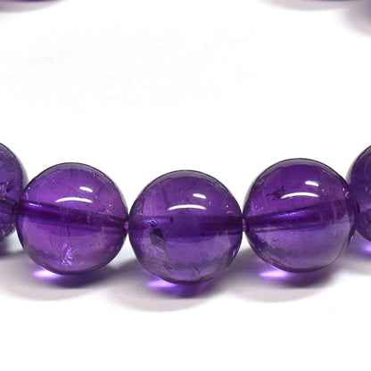 ウルグアイ産アメジスト ブレスレット 10mm #SA084