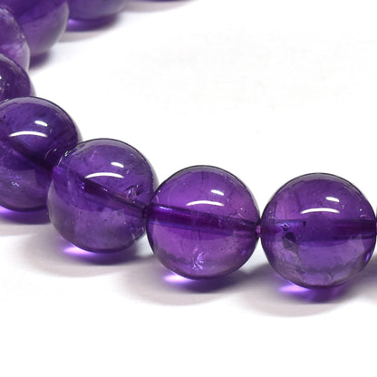 ウルグアイ産アメジスト ブレスレット 10mm #SA084