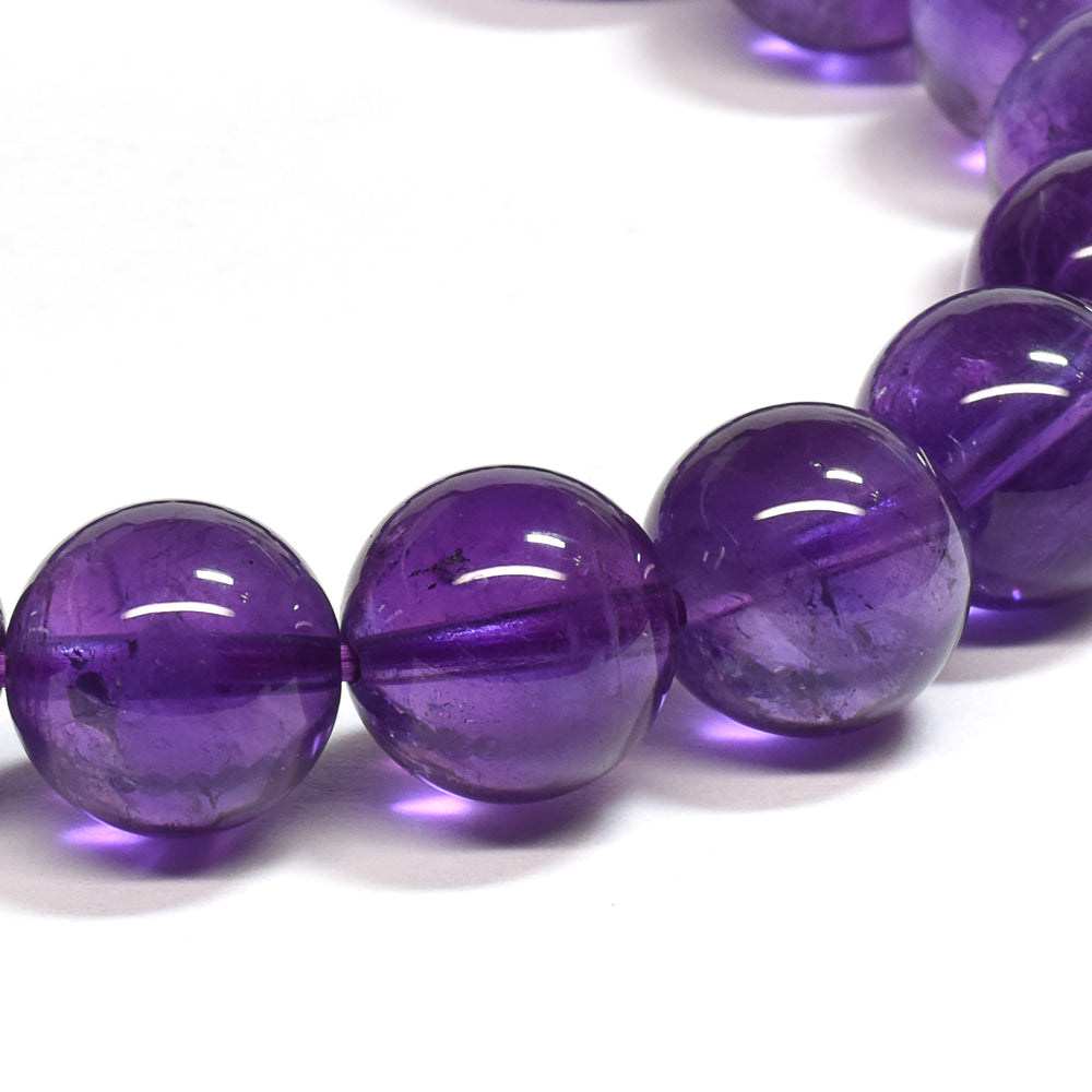 ウルグアイ産アメジスト ブレスレット 10mm #SA084