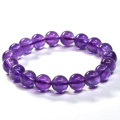 ウルグアイ産アメジスト ブレスレット 10mm #SA084