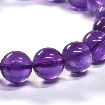 ウルグアイ産アメジスト ブレスレット 10mm #SA084
