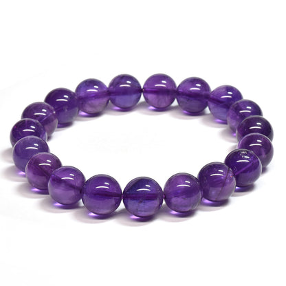 ウルグアイ産アメジスト ブレスレット 10mm #SA085