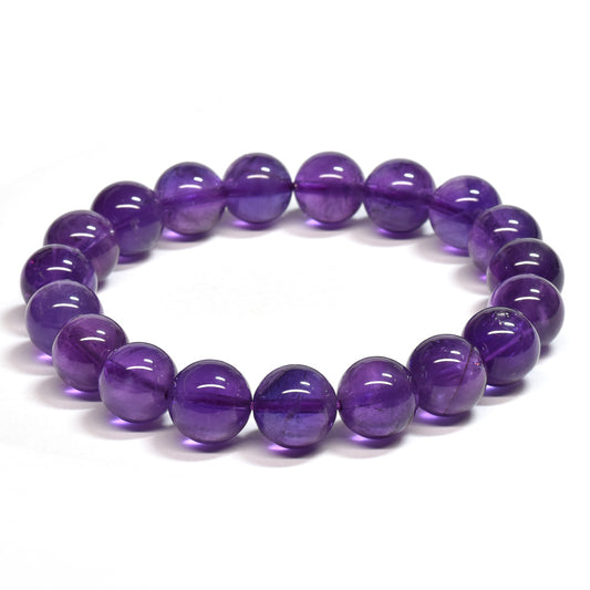ウルグアイ産アメジスト ブレスレット 10mm #SA085