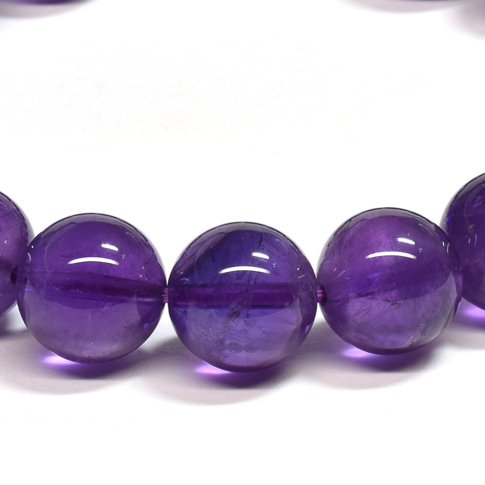 ウルグアイ産アメジスト ブレスレット 10mm #SA085