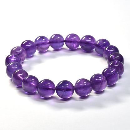 ウルグアイ産アメジスト ブレスレット 10mm #SA085