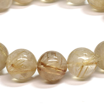 ゴールドルチルクォーツ ブレスレット 11.5mm #SA094
