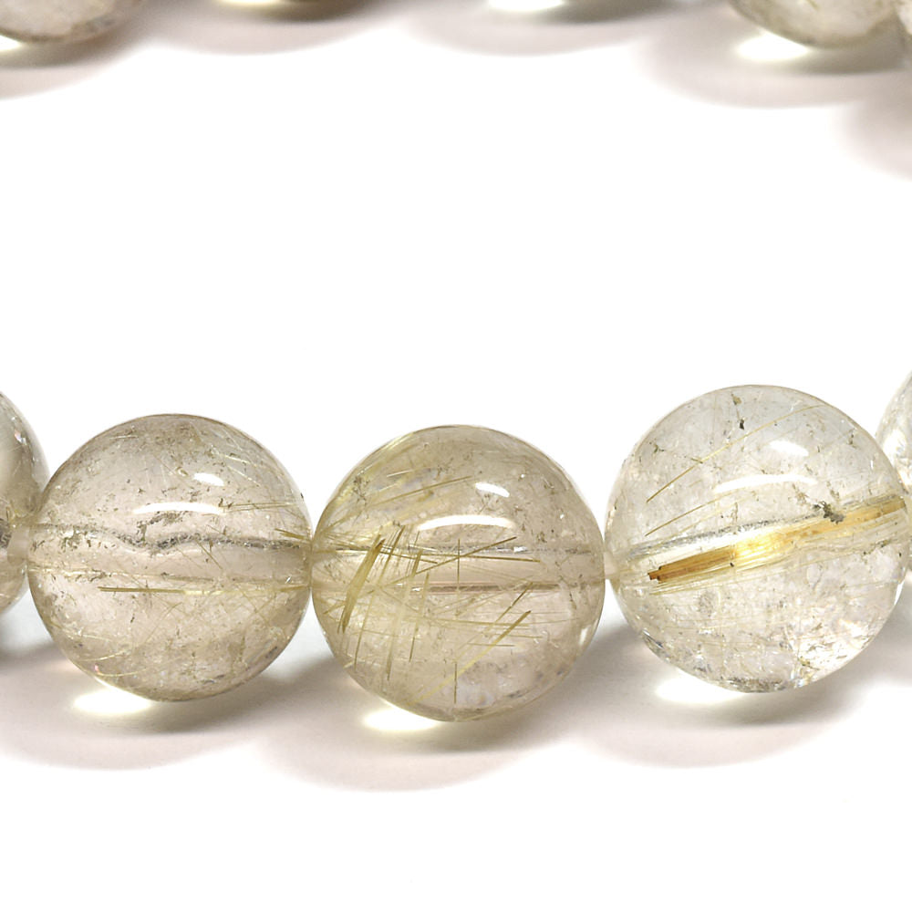 ゴールドルチルクォーツ ブレスレット 12-13mm #SA095
