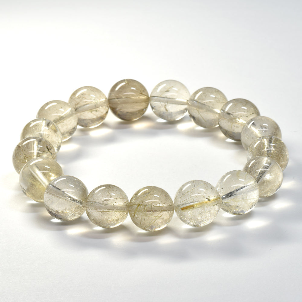ゴールドルチルクォーツ ブレスレット 12-13mm #SA095