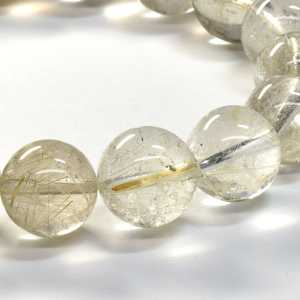 ゴールドルチルクォーツ ブレスレット 12-13mm #SA095