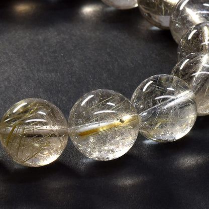 ゴールドルチルクォーツ ブレスレット 12-13mm #SA095