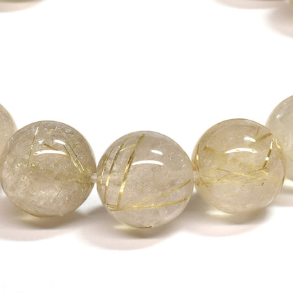 ゴールドルチルクォーツ ブレスレット 12.5mm #SA096