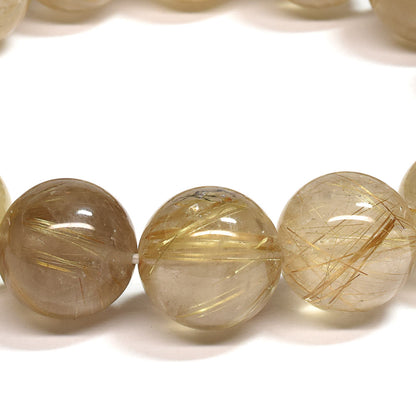ゴールドルチルクォーツ ブレスレット 13.5mm #SA098