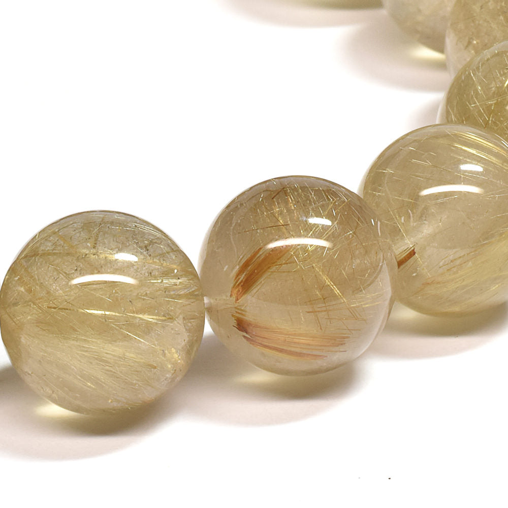 ゴールドルチルクォーツ ブレスレット 14mm #SA100