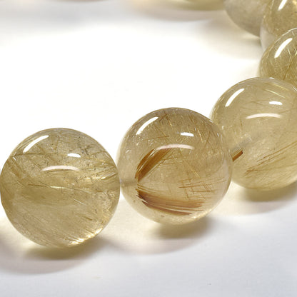 ゴールドルチルクォーツ ブレスレット 14mm #SA100