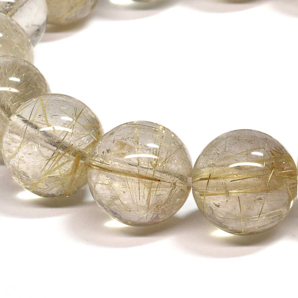 ゴールドルチルクォーツ ブレスレット 15-15.5mm #SA101