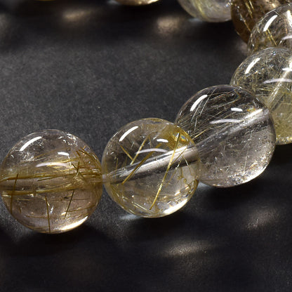 ゴールドルチルクォーツ ブレスレット 15-15.5mm #SA101