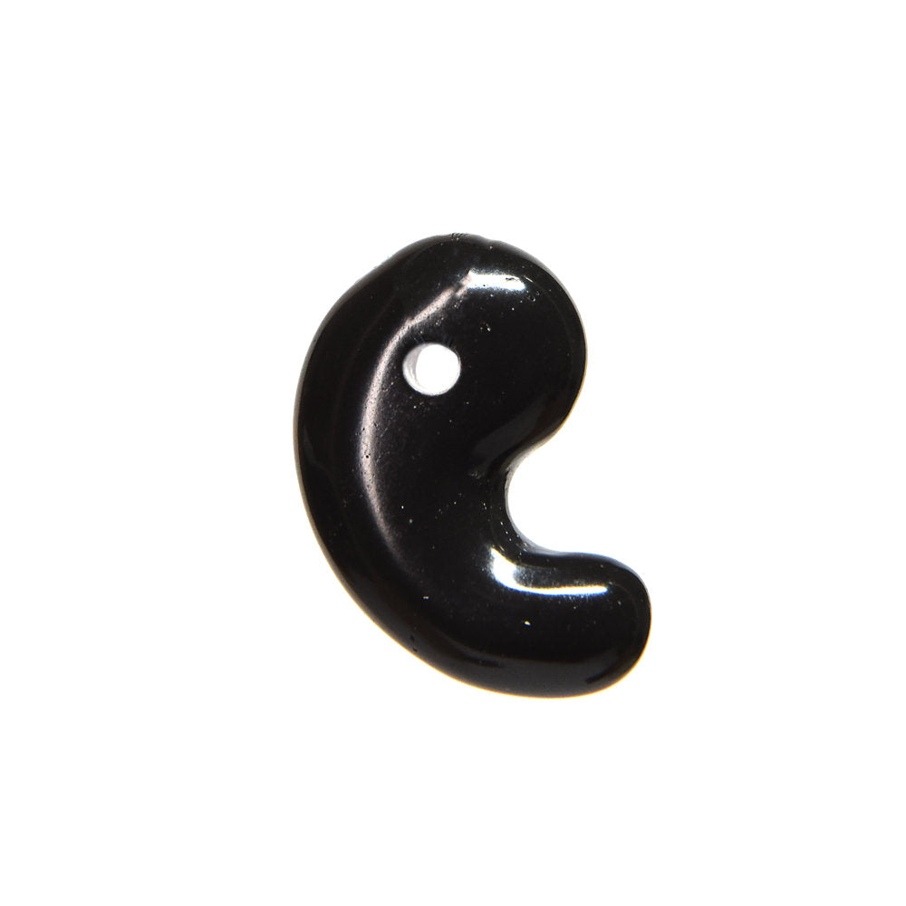 香川県産 サヌカイト 勾玉 20x14mm #SA110