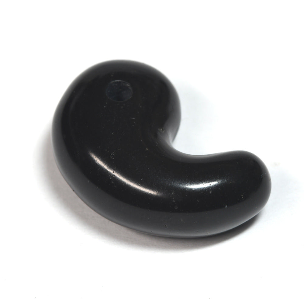 香川県産 サヌカイト 勾玉 20x14mm #SA110