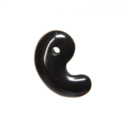 香川県産 サヌカイト 勾玉 21x13mm #SA111