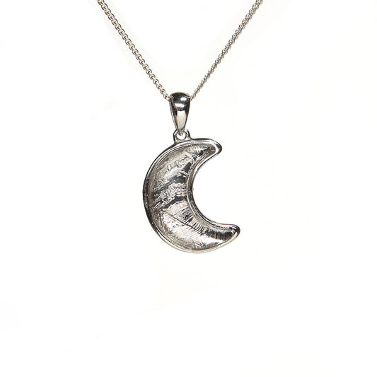 ギベオン隕石 三日月 ペンダントトップ 17x13mm #SA145