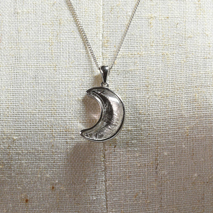 ギベオン隕石 三日月 ペンダントトップ 17x13mm #SA145