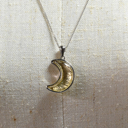 ギベオン隕石 三日月 ペンダントトップ 17x13mm #SA146