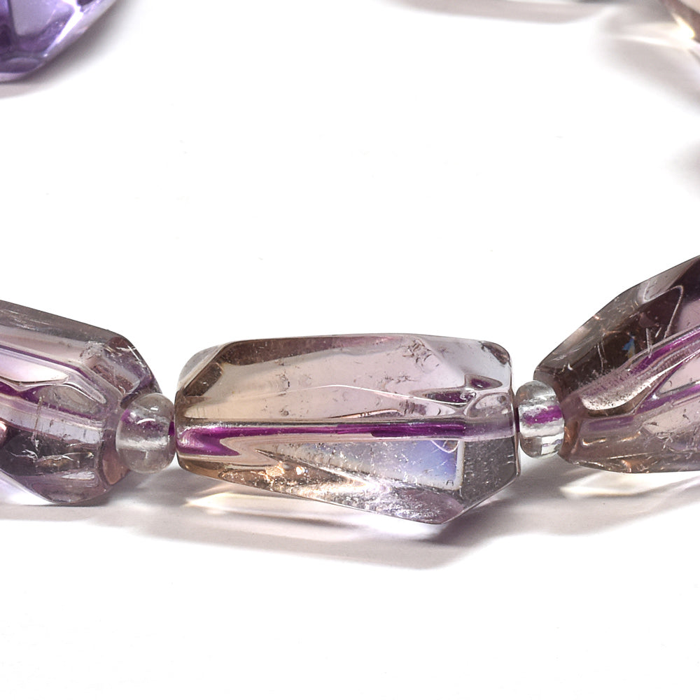 アメトリン ラフカットビーズ ブレスレット 12.5mm #SA168