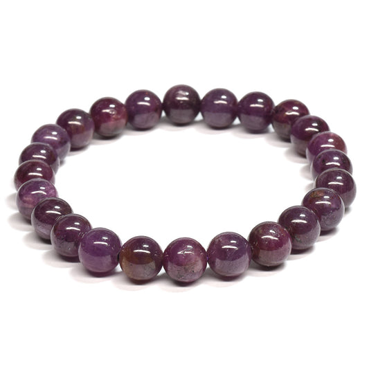 [鑑別付]バイオレット・サフィア ブレスレット 8mm #SA206