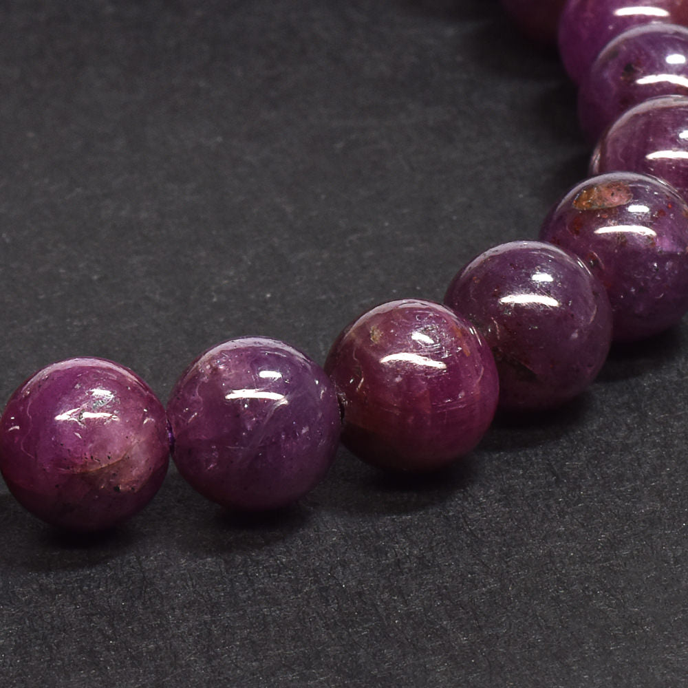 [鑑別付]バイオレット・サフィア ブレスレット 8mm #SA206