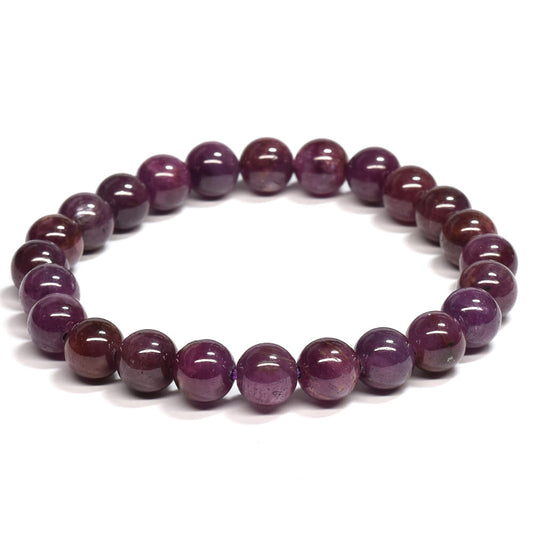 [鑑別付]バイオレット・サフィア ブレスレット 8mm #SA207