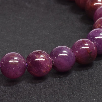 [鑑別付]バイオレット・サフィア ブレスレット 8mm #SA207
