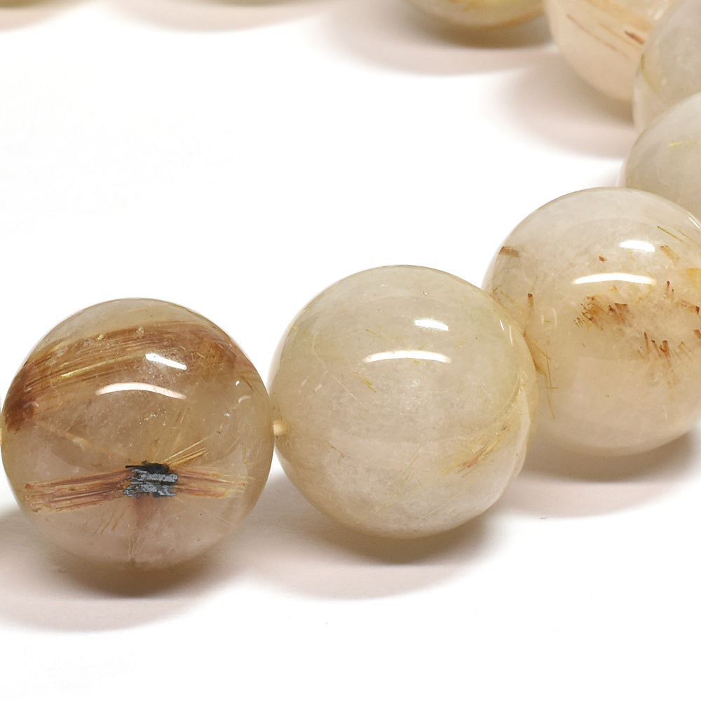 ゴールドルチルクォーツ ブレスレット 16mm #SA211