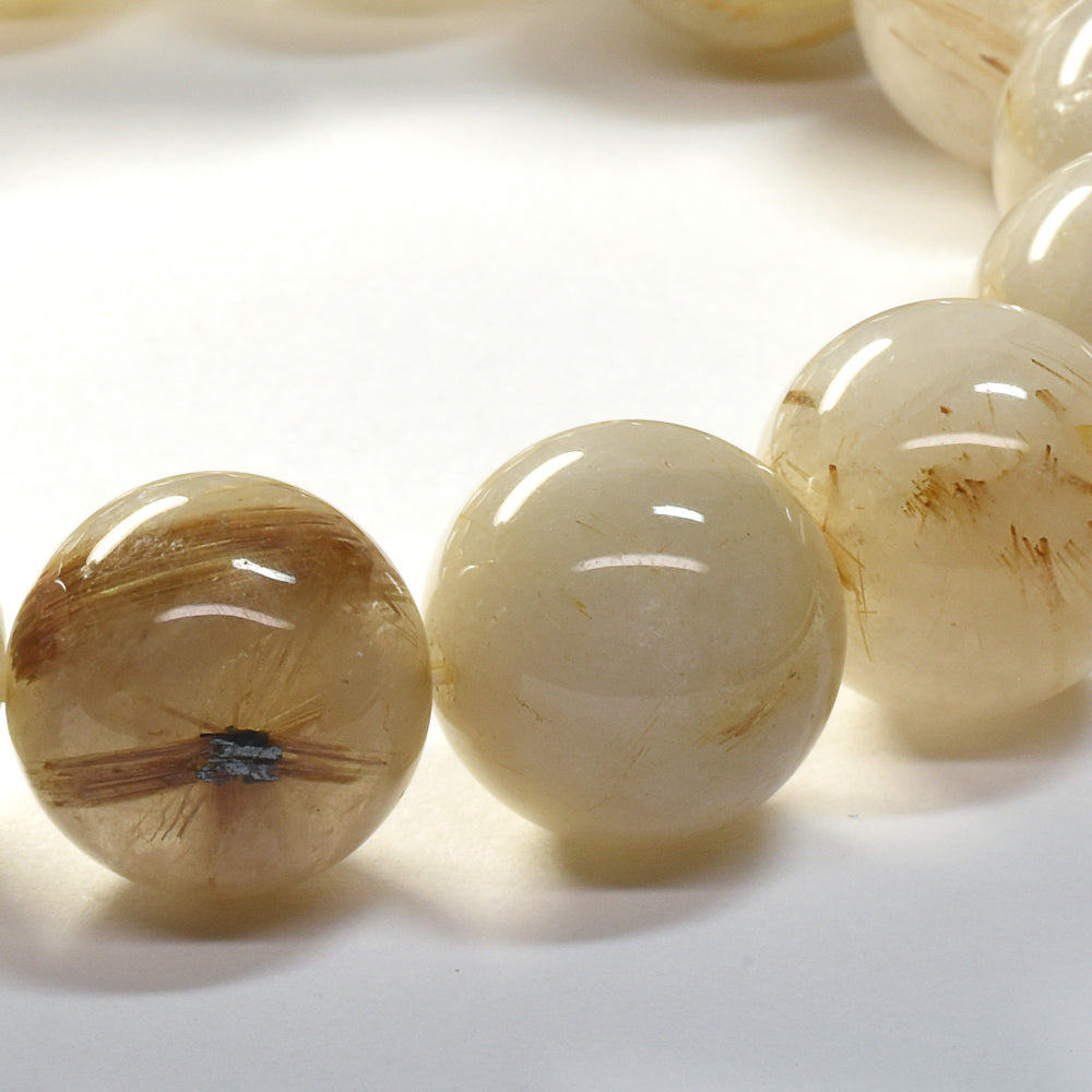 ゴールドルチルクォーツ ブレスレット 16mm #SA211