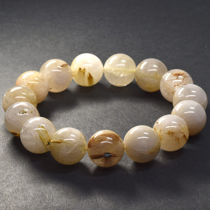 ゴールドルチルクォーツ ブレスレット 16mm #SA211