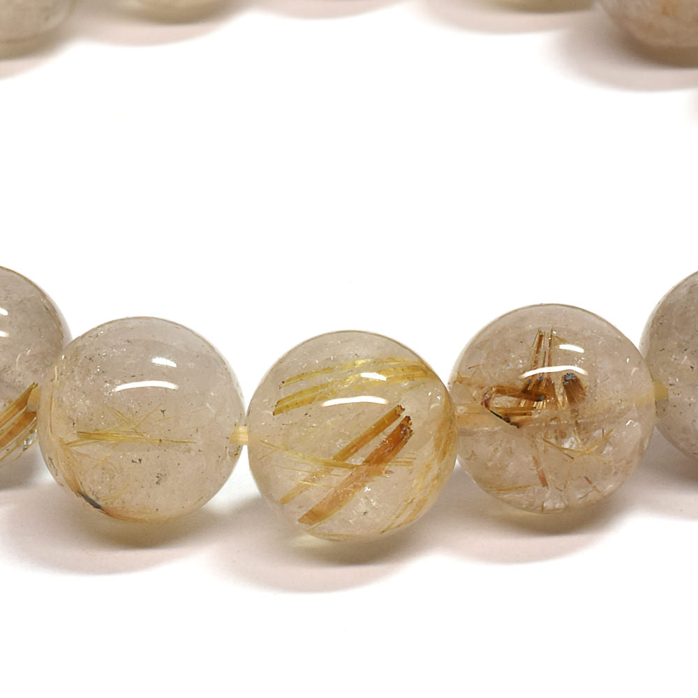 ゴールドルチルクォーツ ブレスレット 12mm #SA212