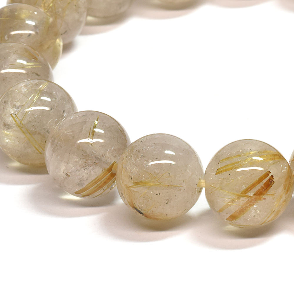 ゴールドルチルクォーツ ブレスレット 12mm #SA212