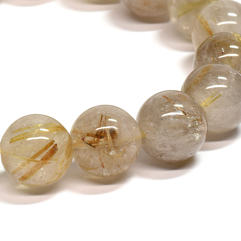 ゴールドルチルクォーツ ブレスレット 12mm #SA212