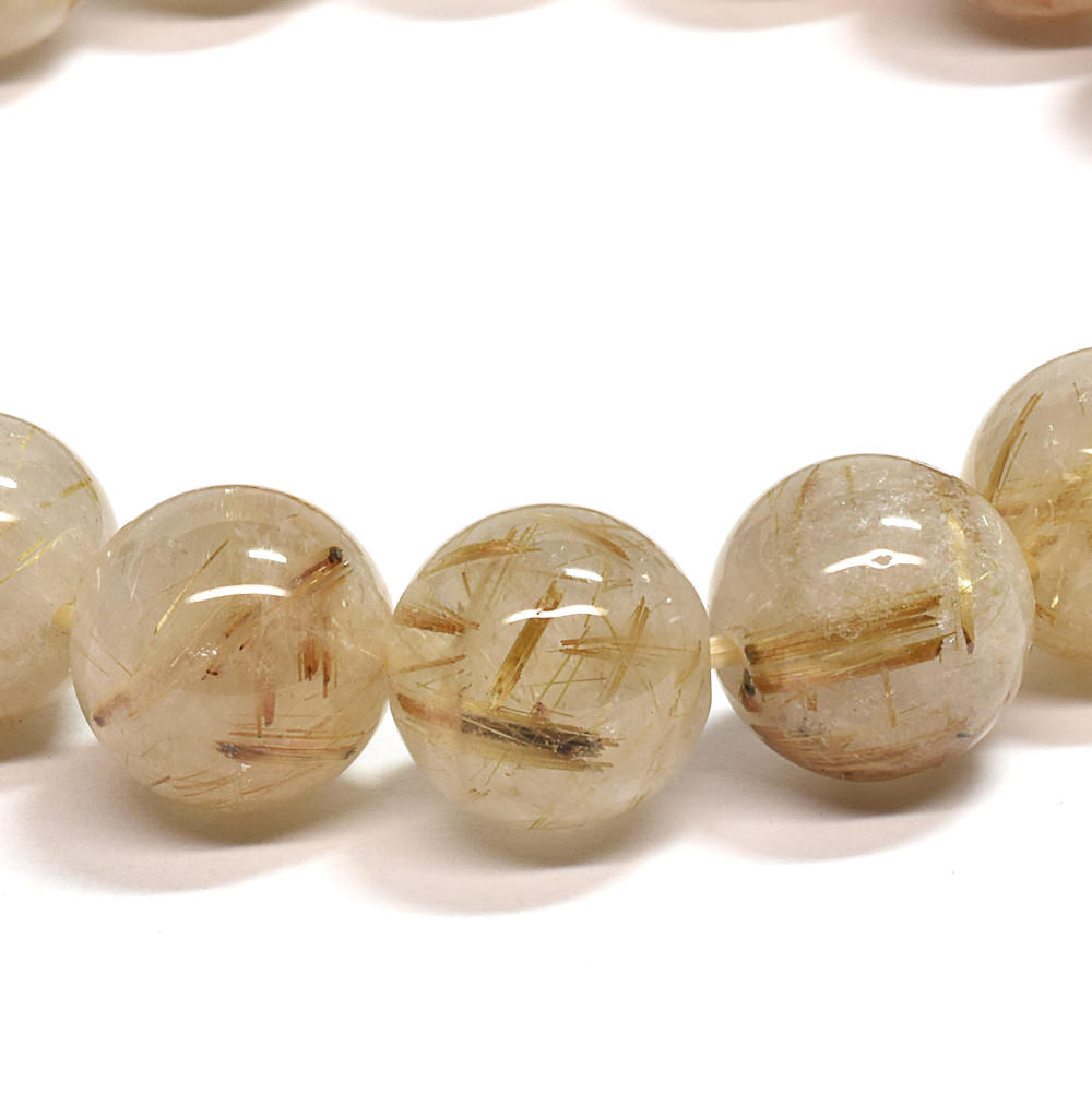 ゴールドルチルクォーツ ブレスレット 12mm #SA213