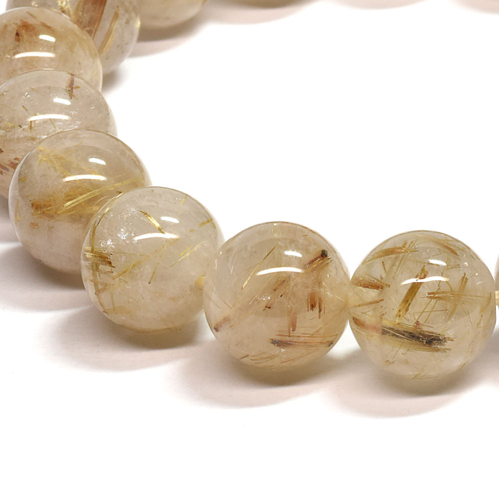 ゴールドルチルクォーツ ブレスレット 12mm #SA213