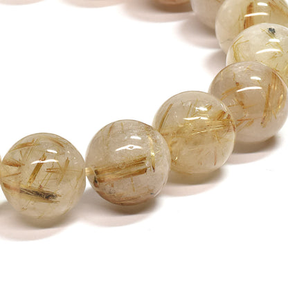 ゴールドルチルクォーツ ブレスレット 12mm #SA213
