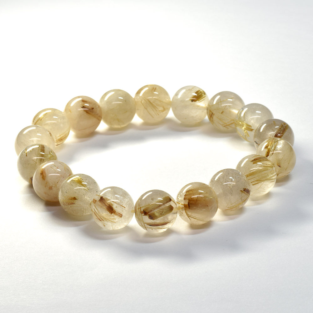 ゴールドルチルクォーツ ブレスレット 12mm #SA214