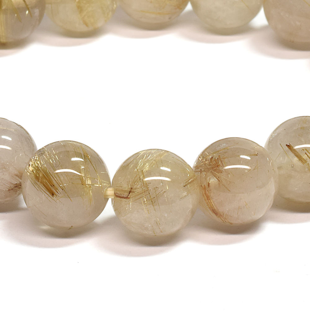 ゴールドルチルクォーツ ブレスレット 12mm #SA215