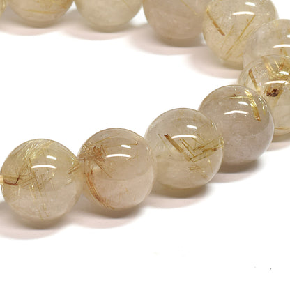 ゴールドルチルクォーツ ブレスレット 12mm #SA215