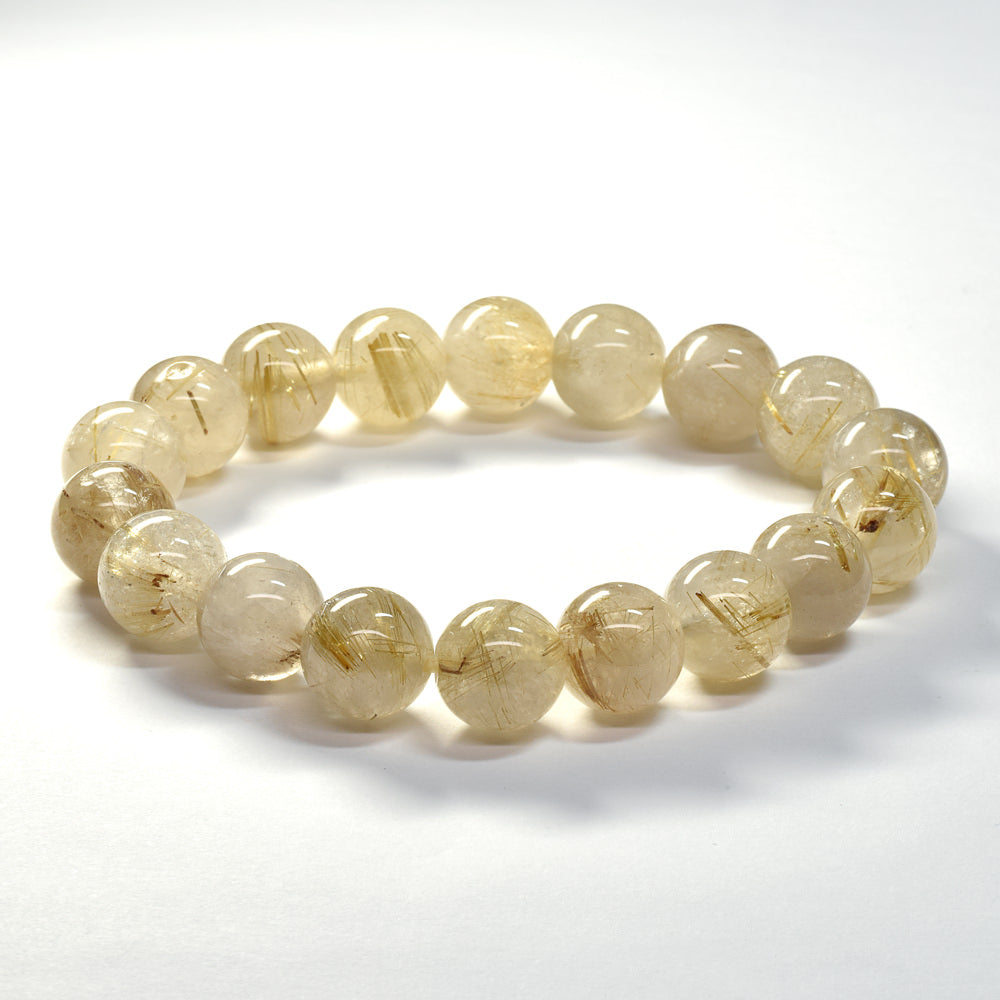 ゴールドルチルクォーツ ブレスレット 12mm #SA215