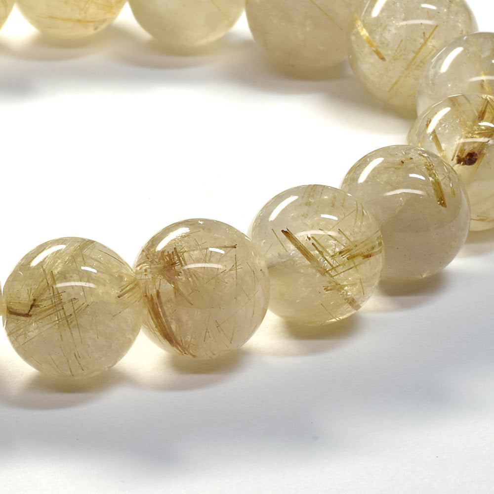 ゴールドルチルクォーツ ブレスレット 12mm #SA215