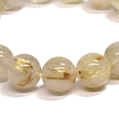 ゴールドルチルクォーツ ブレスレット 12mm #SA216